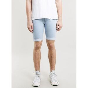 New Topman Bleach Spray On Shorts Waist Size‎ 32 Slim Fit Denim shorts W32